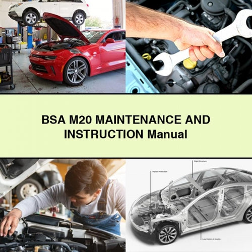 BSA M20 Maintenance And INSTRUCTION Manual PDF Download