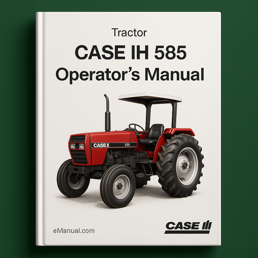 CASE IH 585 Tractor OperatorS Manual