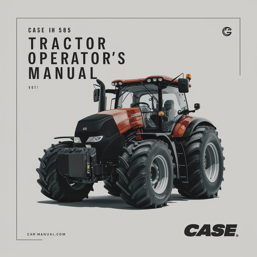 CASE IH 585 Tractor OperatorS Manual