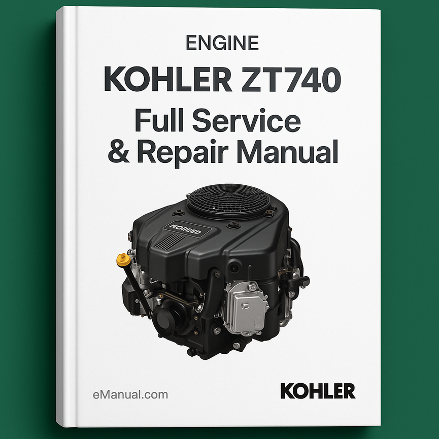 Kohler ZT740 Engine Full Service Repair Manual