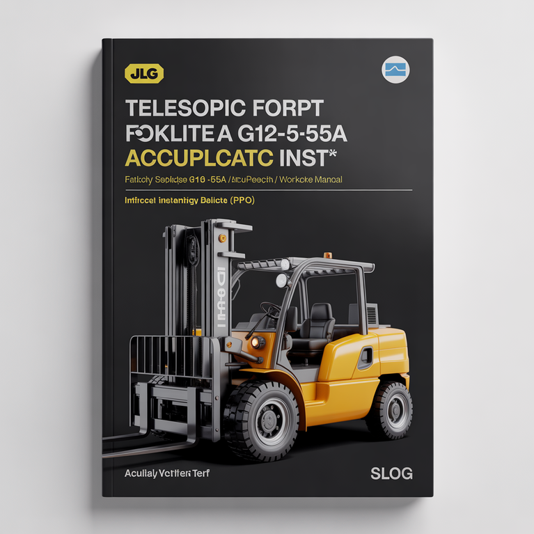 JLG Telescopic Forklift G10-55A&G12-55A Accuplace INSI* Factory Service / Repair/ Workshop Manual Instant Download (P/N:31200452) PDF