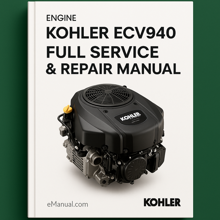 Kohler ECV940 Engine Full Service Repair Manual