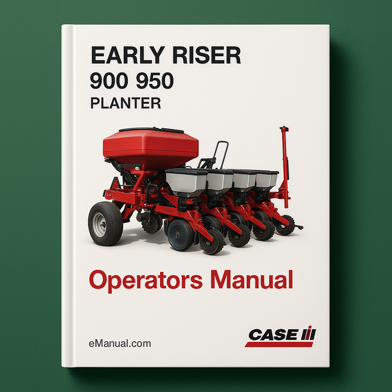 Case Early Riser Monitor 900 950 Planter Operators Manual