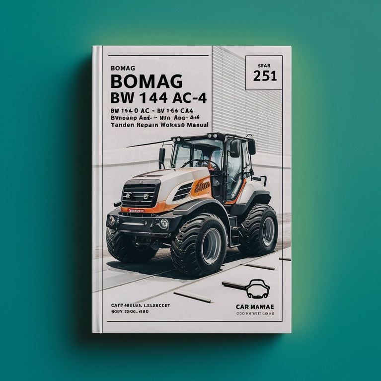 Bomag BW 141 AD BW 141 AC-4 BW 151 AD BW 151 AC-4 BW 154 AD BW 154 AC-4 Tandem Rollers Service Repair Workshop Manual Download PDF