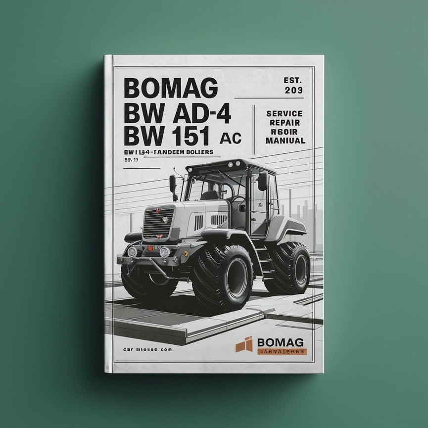 Bomag BW 141 AD-4 BW 151 AD-4 BW 151 AC-4 BW 161 ADCV Tandem Rollers Service Repair Workshop Manual Download PDF