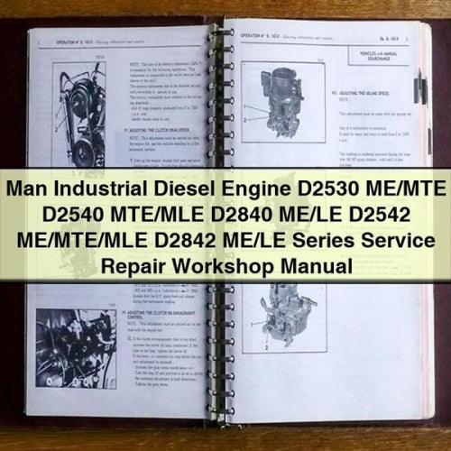 Man Industrie-Dieselmotor D2530 ME/MTE D2540 MTE/MLE D2840 ME/LE D2542 ME/MTE/MLE D2842 ME/LE Serie Service-Reparatur-Werkstatthandbuch