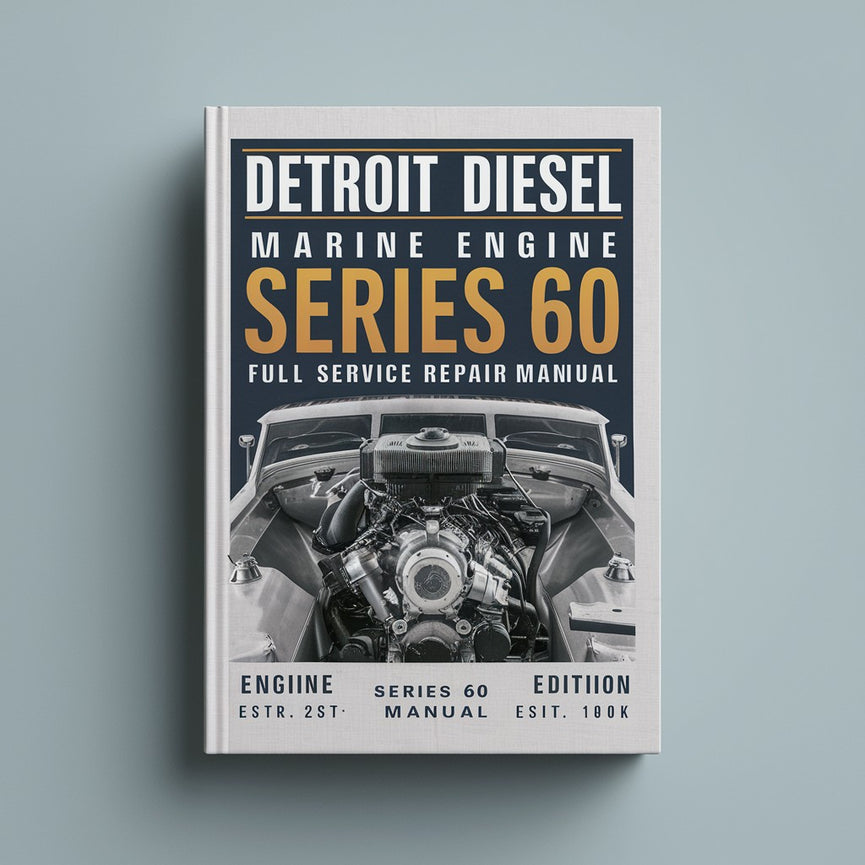 Detroit Diesel Schiffsmotor Serie 60 Komplettes Service-Reparaturhandbuch