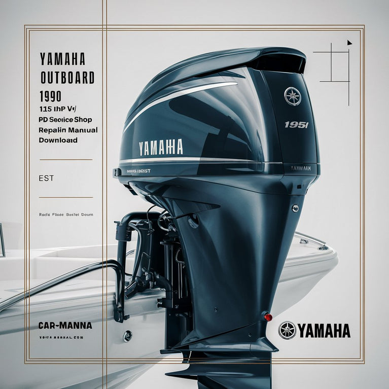 Yamaha Outboard 1990 115 hp V4 (1730cc) 2-stroke Service/Shop Repair Manual