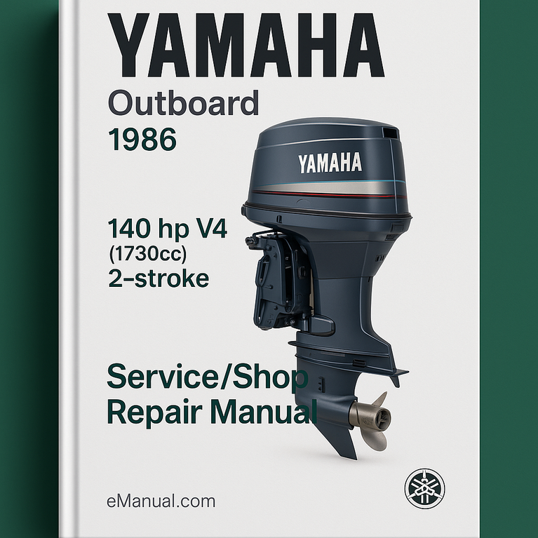 Yamaha Outboard 1986 140 hp V4 (1730cc) 2-stroke Service/Shop Repair Manual