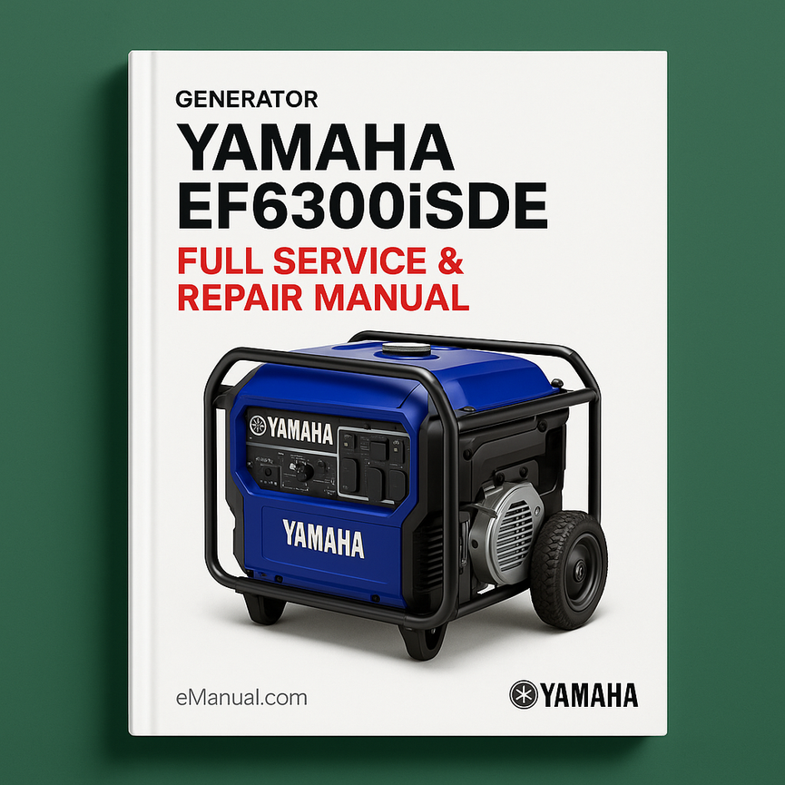 Yamaha EF6300iSDE Generator Full Service & Repair Manual