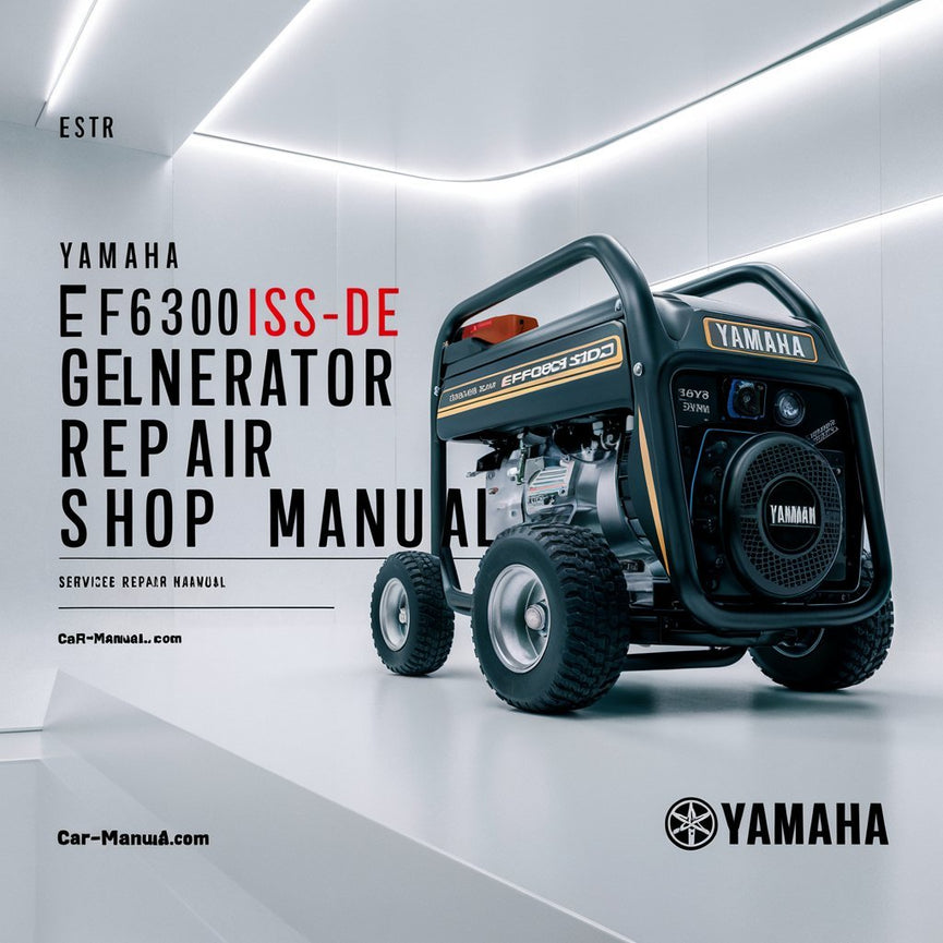 Yamaha EF6300iSDE Generator Service Repair Shop Manual PDF Download
