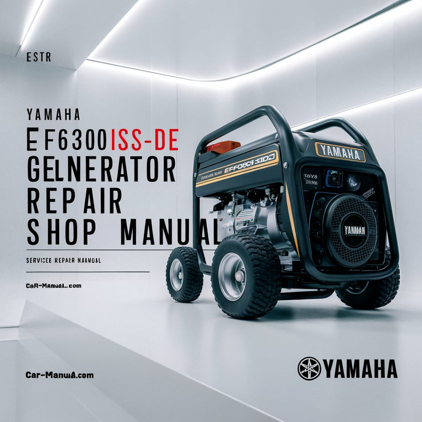 Yamaha EF6300iSDE Generator Service Repair Shop Manual