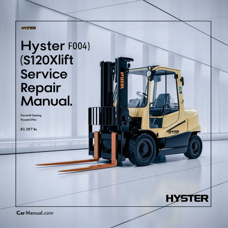 Hyster F004 (S120XMS) Forklift Service Repair Manual