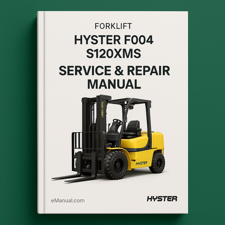 Hyster F004 (S120XMS) Forklift Service Repair Manual