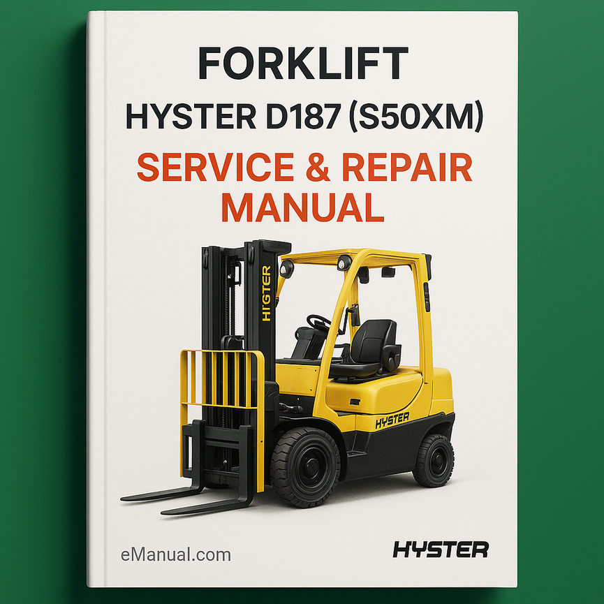 Hyster D187 (S50XM) Forklift Service Repair Manual