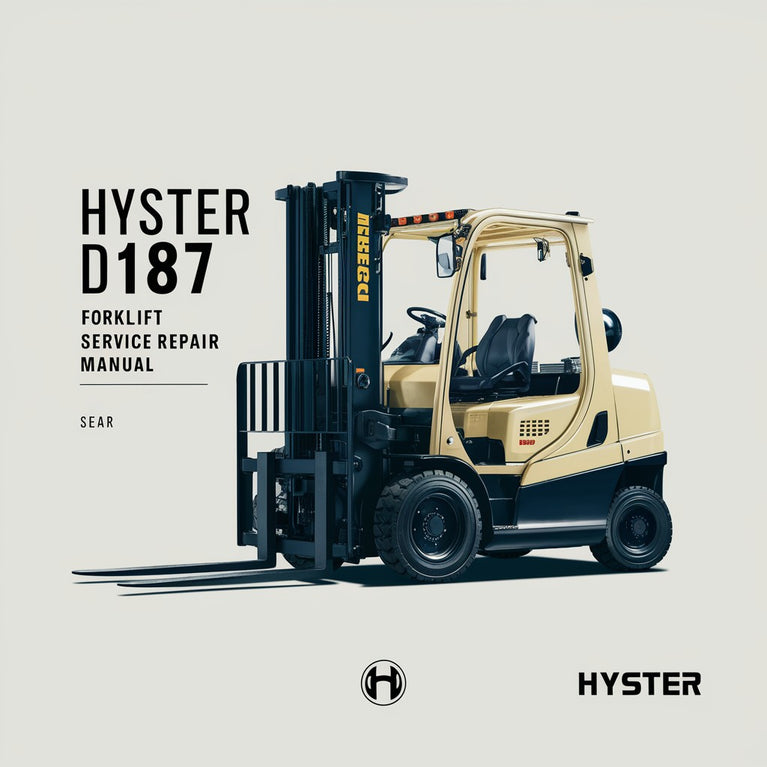 Manual de reparación del servicio de montacargas Hyster D187 (S55XM) Descargar PDF