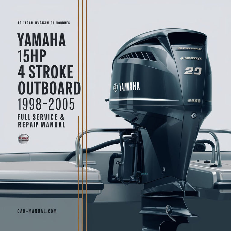 Yamaha 15hp 4 Stroke Outboard 1998-2005 Full Service & Repair Manual