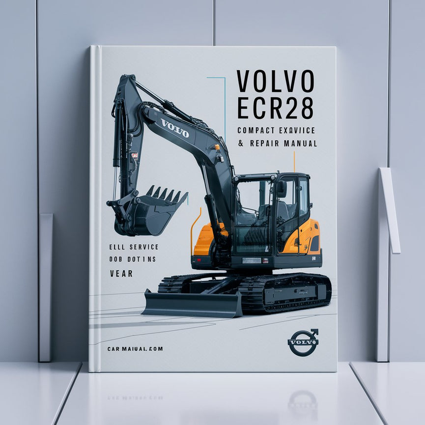 Vollständiges Wartungs- und Reparaturhandbuch für den Kompaktbagger Volvo ECR28 als PDF-Download