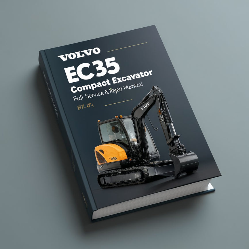 Manual completo de reparación y servicio de la excavadora compacta Volvo EC35