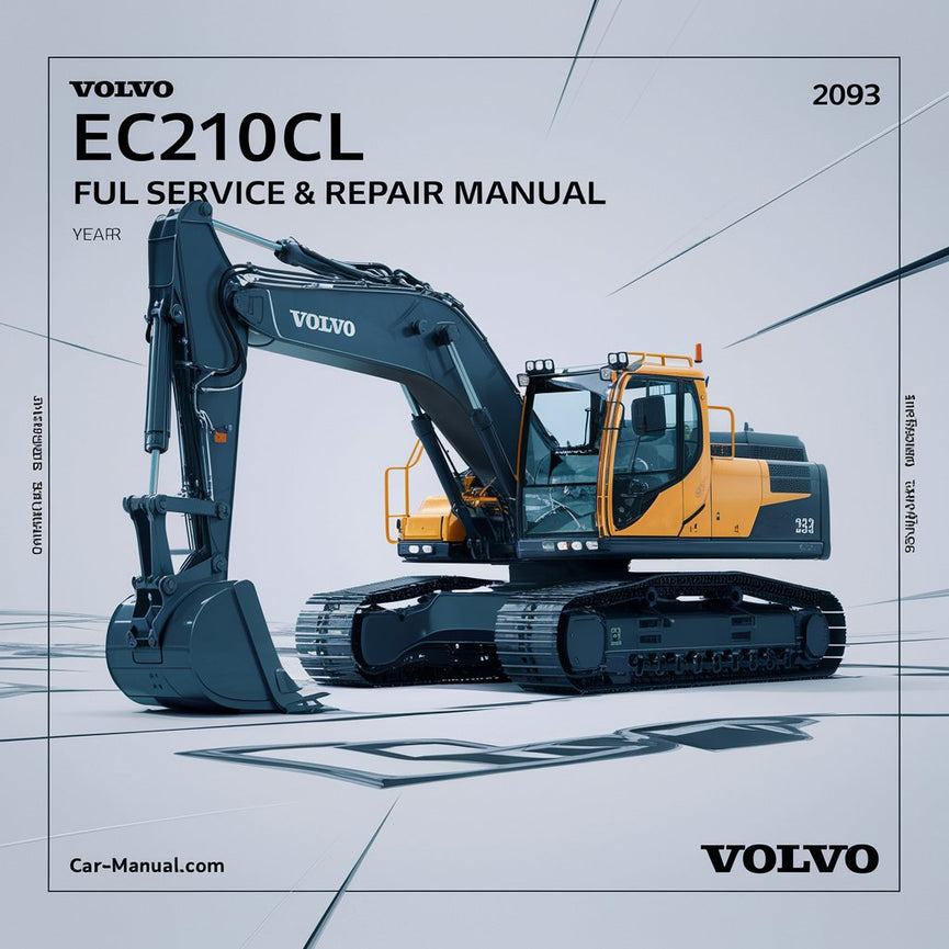 Manual completo de servicio y reparación de la excavadora Volvo EC210CL Descargar PDF