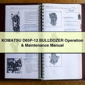 Komatsu D65P-12 BULLDOZER Operation & Maintenance Manual