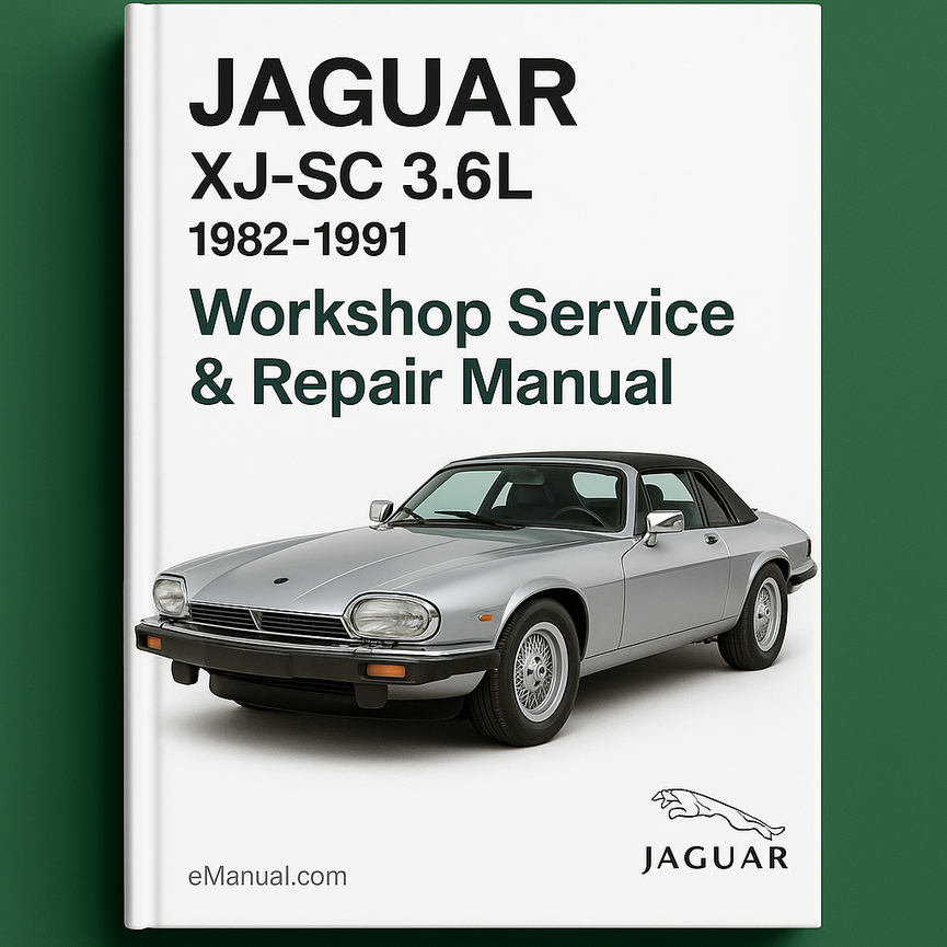 JAGUAR XJ-SC 3.6L 1982-1991 Workshop Service Repair Manual