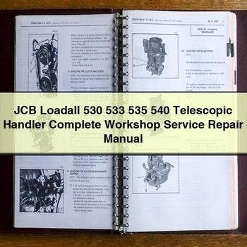 JCB Loadall 530 533 535 540 Telescopic Handler Complete Workshop Service Repair Manual PDF Download