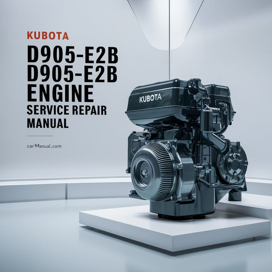 Kubota D905-E2B D905-E2BG Dieselmotor Wartungshandbuch PDF-Download