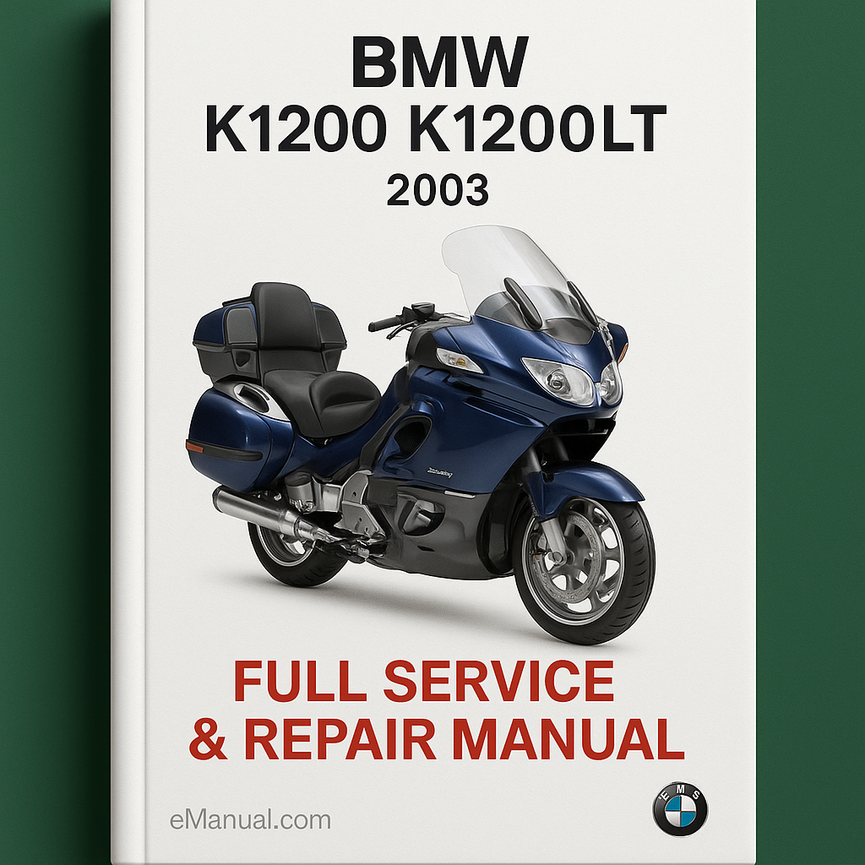 BMW K1200 K1200LT 2003 Full Service Repair Manual