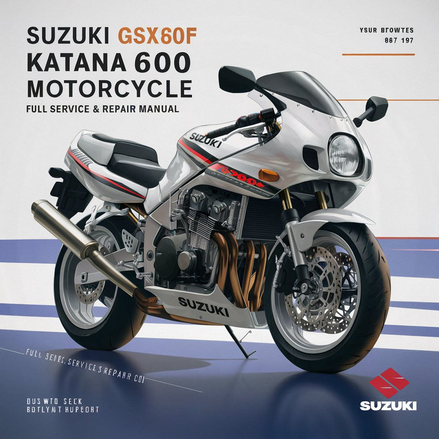 Suzuki GSX600F Katana 600 Motorcycle 1988-1997 Full Service & Repair Manual