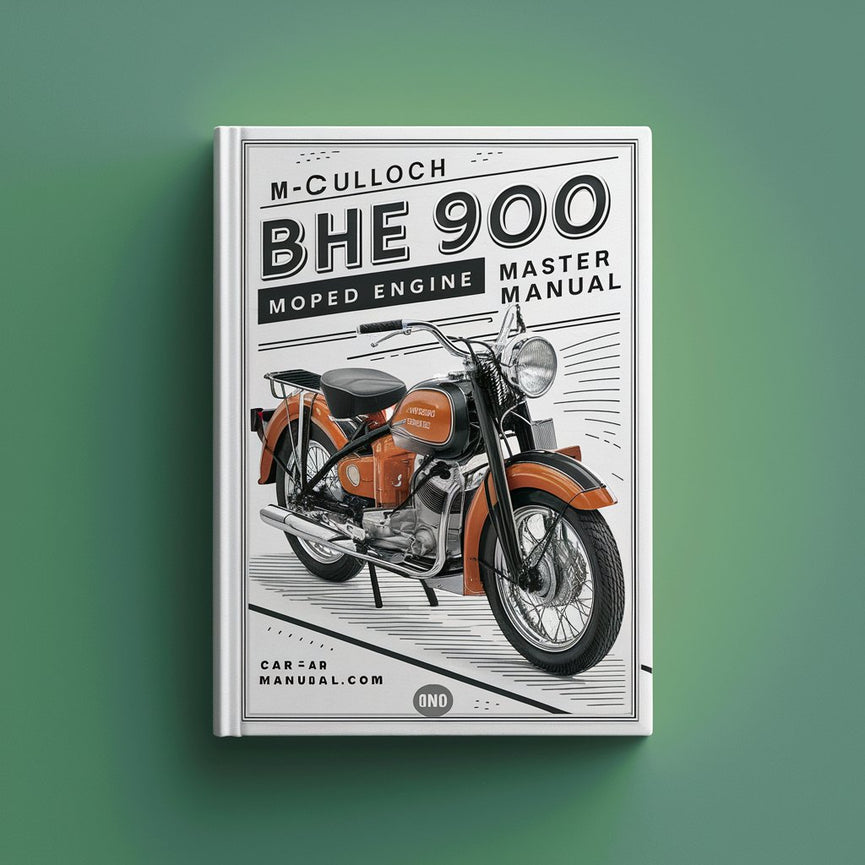 McCulloch BHE 900 Moped Engine Master Manual PDF Download