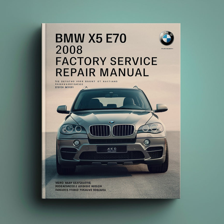 BMW X5 E70 2008 Werks-Service-Reparaturhandbuch PDF-Download