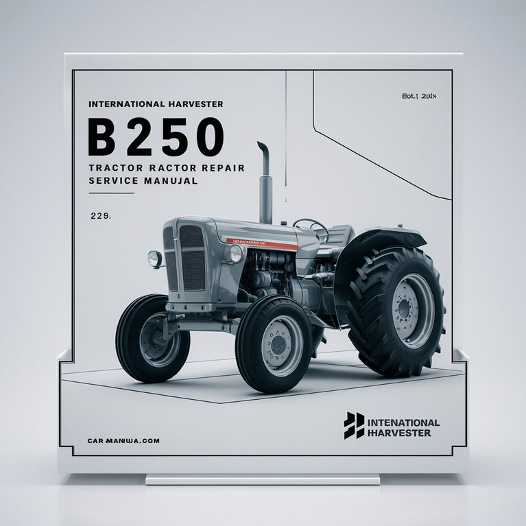 International Harvester B250 Tractor Repair Service Manual