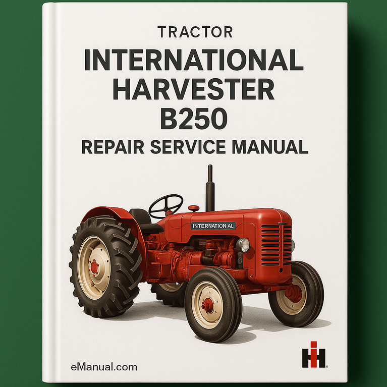 International Harvester B250 Tractor Repair Service Manual