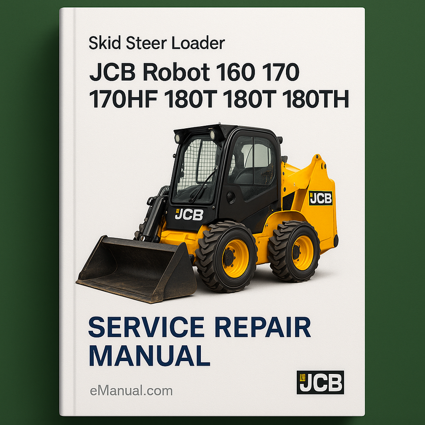 JCB Robot 160 170 170HF 180T 180THF Skid Steer Loader Service Repair Manual