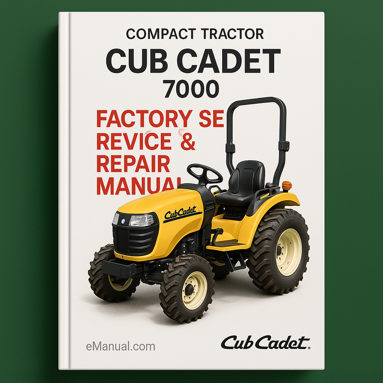 Cub Cadet 7000 Kompakttraktor - Werkswartungs- und Reparaturhandbuch als PDF-Download