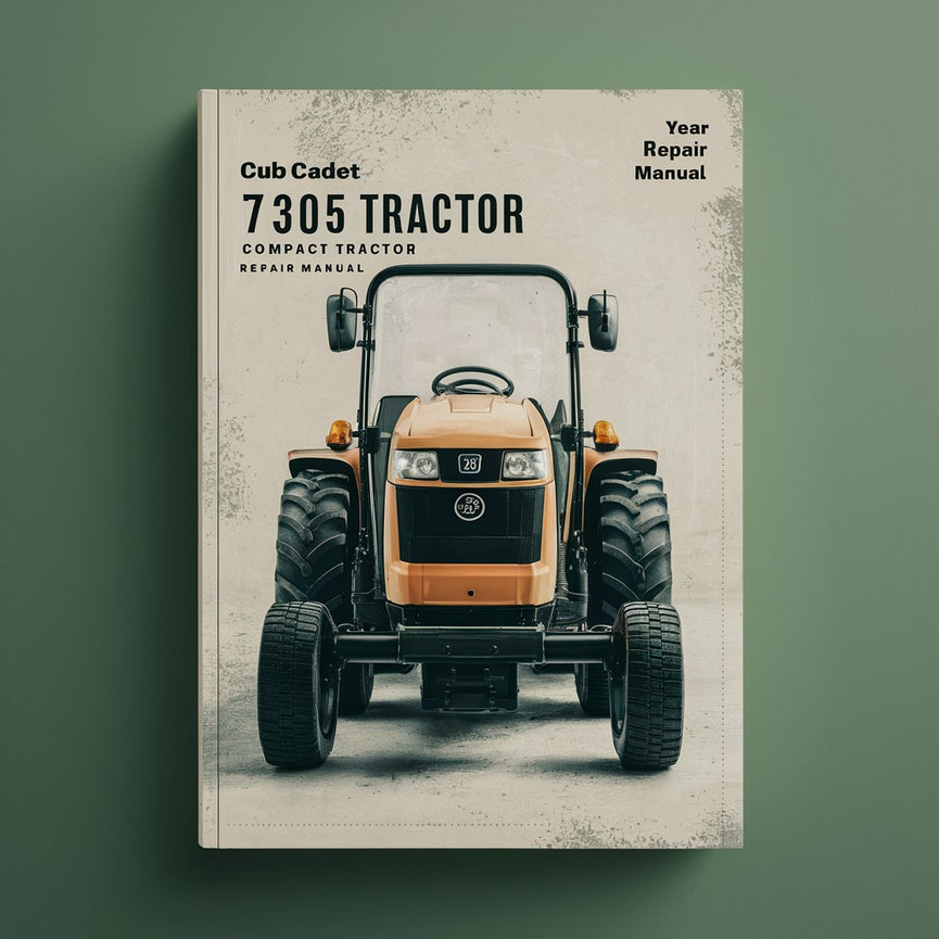 Cub Cadet 7305 Compact Tractor Service Repair Manual