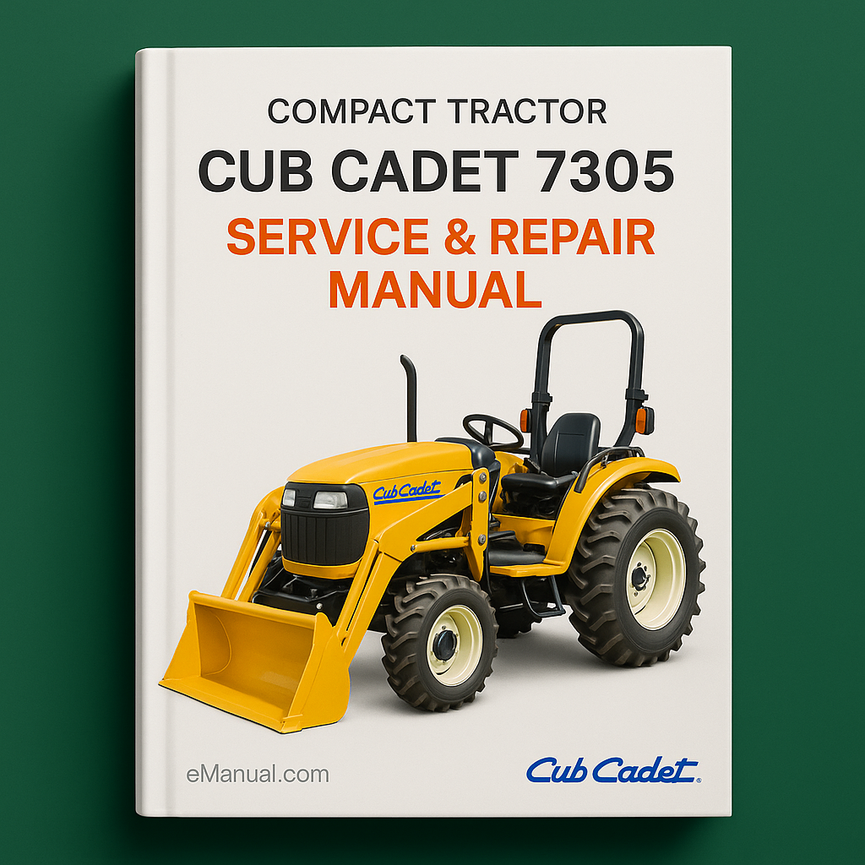 Cub Cadet 7305 Compact Tractor Service Repair Manual