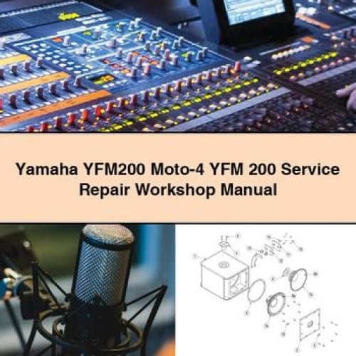 Yamaha YFM200 Moto-4 YFM 200 Manual de taller de reparación de servicio Descargar PDF