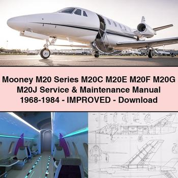 Mooney M20 Series M20C M20E M20F M20G M20J Service & Maintenance Manual 1968-1984-Improved-PDF