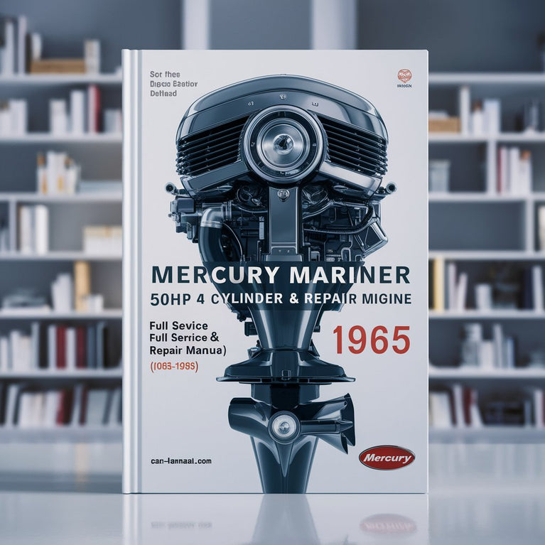 Mercury Mariner 50HP 4 Cylinder Outboard Engine Full Service & Repair Manual  1965-1985