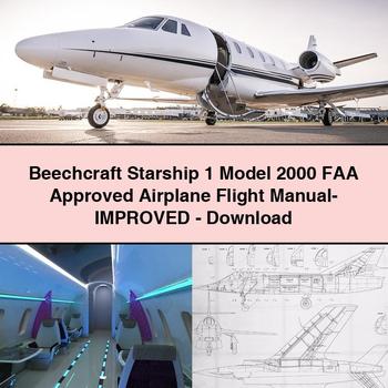 Beechcraft Starship 1 Model 2000 FAA Approved Airplane Flight Manual- Improved-PDF