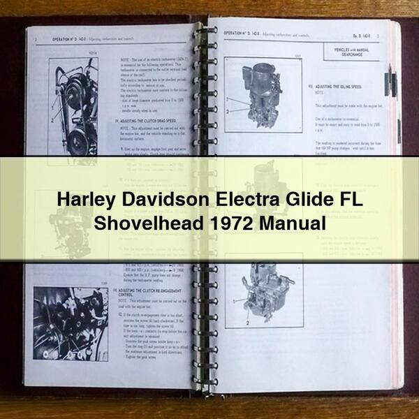 Harley Davidson Electra Glide FL Shovelhead 1972 Manual