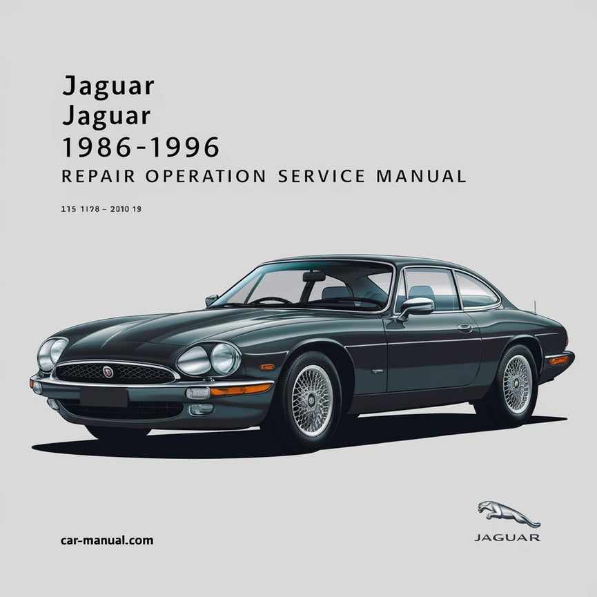 JAGUAR XJS 1986-1996 Repair Operation Service Manual