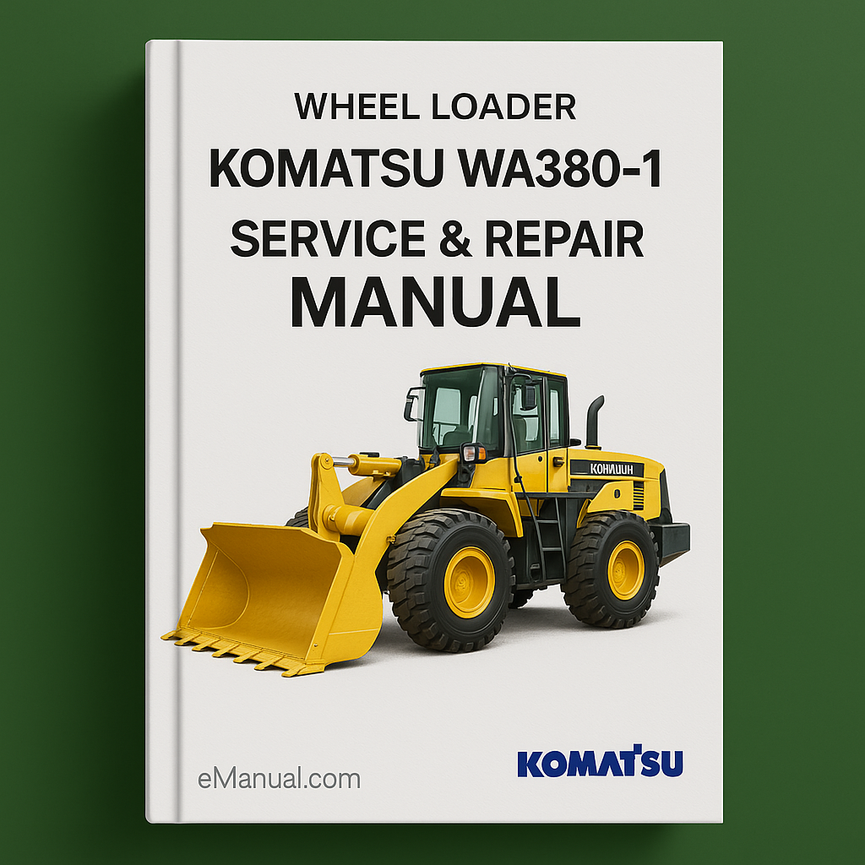 Komatsu WA380-1 Wheel Loader Service & Repair Manual