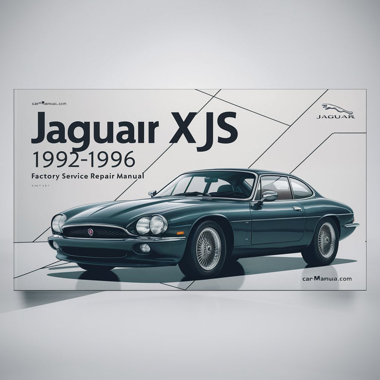 Jaguar XJS 1992-1996 Manual de reparación de servicio de fábrica Descargar PDF