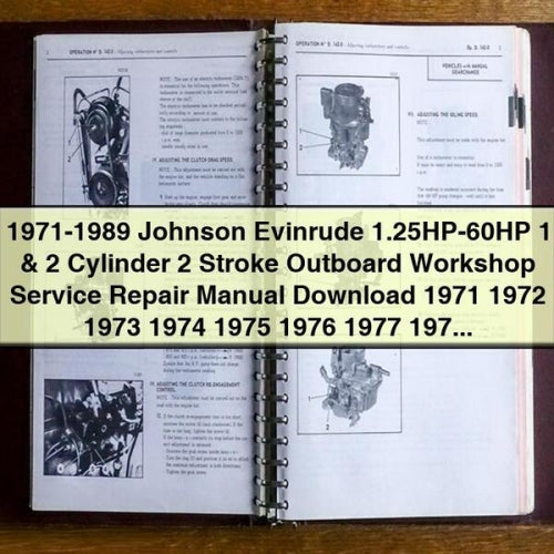 Johnson Evinrude Outboard 25HP-60HP Service Repair Manual