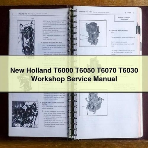 Manual de servicio de taller New Holland T6000 T6050 T6070 T6030 Descargar PDF