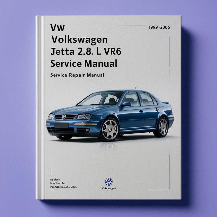 VW VOLKSWAGEN JETTA 2.8L VR6 1999-2005 Manual de reparación de servicio