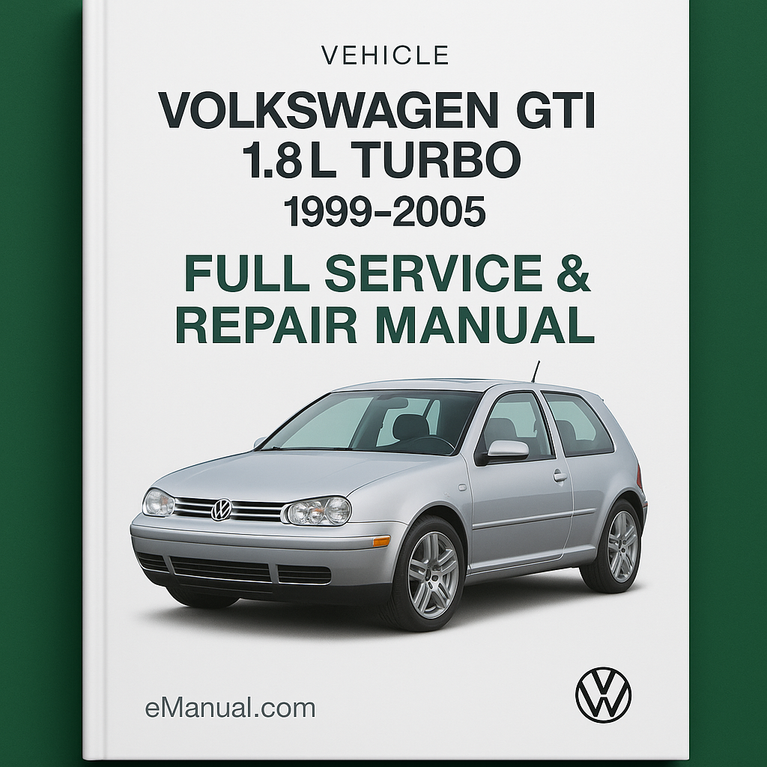 Volkswagn GTI 1.8L Turbo 1999-2005 Full Service Repair Manual